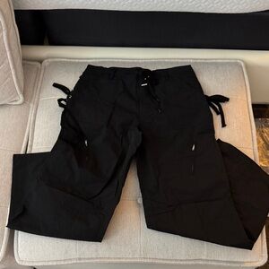 Black & Green Cargo Pants